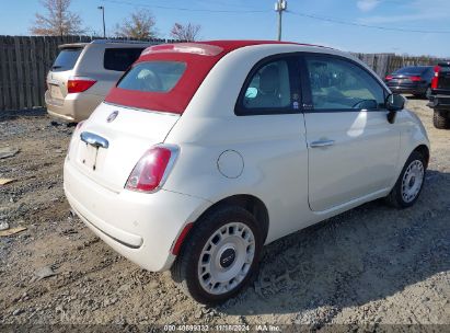 Lot #2992821111 2012 FIAT 500C POP