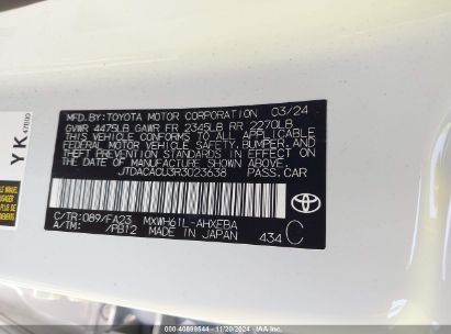 Lot #3042568348 2024 TOYOTA PRIUS PRIME SE