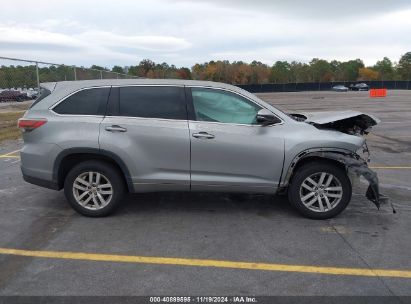 Lot #3035070456 2015 TOYOTA HIGHLANDER LE