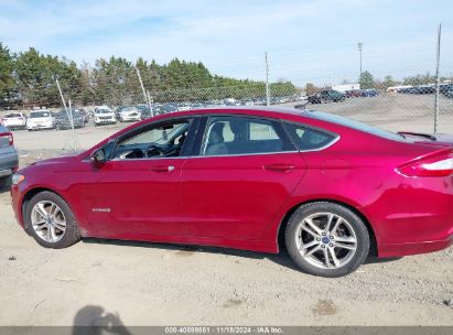 Lot #2992821095 2016 FORD FUSION HYBRID SE