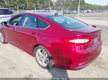 Lot #2992821095 2016 FORD FUSION HYBRID SE