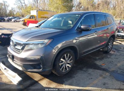 Lot #3035082616 2022 HONDA PILOT AWD EX-L