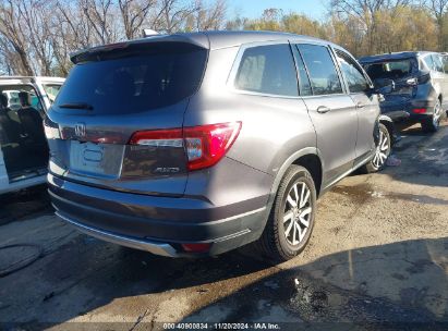 Lot #3035082616 2022 HONDA PILOT AWD EX-L