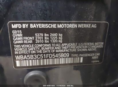 Lot #3056471547 2015 BMW 535I XDRIVE