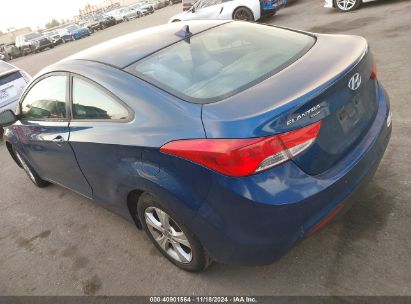 Lot #3035094016 2013 HYUNDAI ELANTRA GS