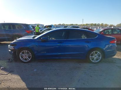 Lot #3053062406 2018 FORD FUSION HYBRID SE