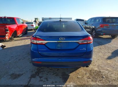 Lot #3053062406 2018 FORD FUSION HYBRID SE