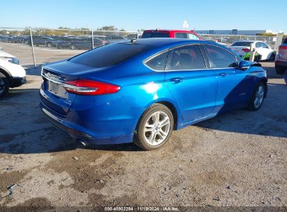 Lot #3053062406 2018 FORD FUSION HYBRID SE