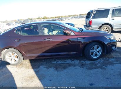 Lot #3045359722 2015 KIA OPTIMA LX