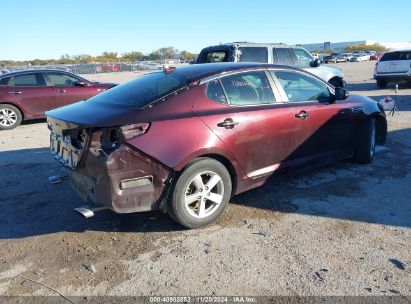 Lot #3045359722 2015 KIA OPTIMA LX