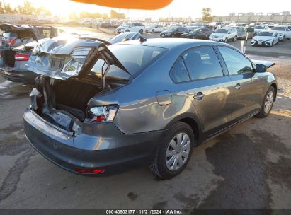 Lot #3035093981 2016 VOLKSWAGEN JETTA 1.4T S