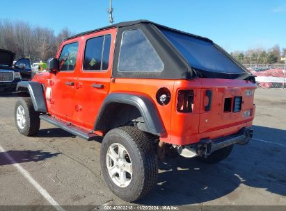 Lot #3050079440 2019 JEEP WRANGLER UNLIMITED SPORT S 4X4