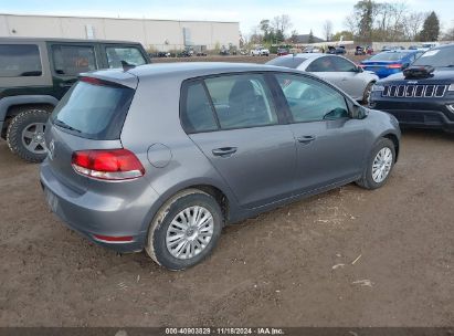 Lot #2992833969 2013 VOLKSWAGEN GOLF 2.5L 4-DOOR