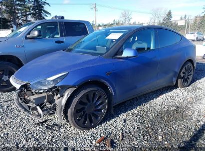 Lot #3035093961 2022 TESLA MODEL Y PERFORMANCE DUAL MOTOR ALL-WHEEL DRIVE