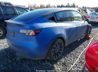 Lot #3035093961 2022 TESLA MODEL Y PERFORMANCE DUAL MOTOR ALL-WHEEL DRIVE