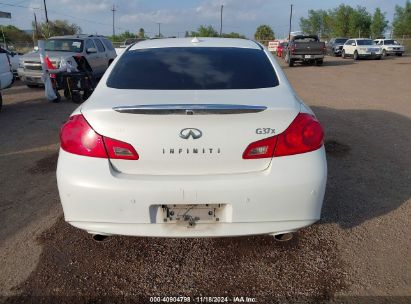 Lot #2996535966 2010 INFINITI G37X