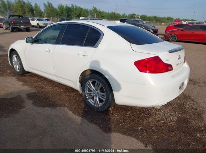 Lot #2996535966 2010 INFINITI G37X