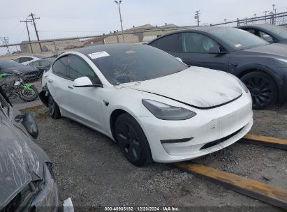 Lot #3035090107 2022 TESLA MODEL 3 LONG RANGE DUAL MOTOR ALL-WHEEL DRIVE