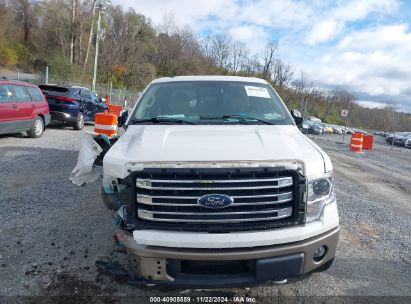 Lot #3035707772 2013 FORD F-150 LARIAT