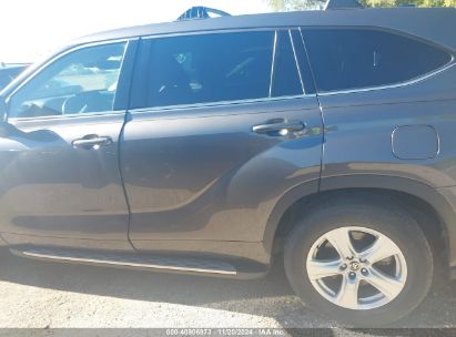 Lot #2992828853 2022 TOYOTA HIGHLANDER HYBRID LE