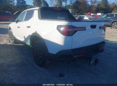 Lot #3037541894 2022 HYUNDAI SANTA CRUZ SEL