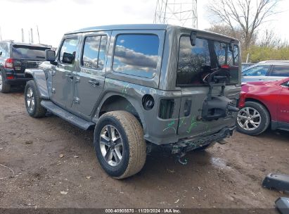 Lot #3049470054 2019 JEEP WRANGLER UNLIMITED SAHARA 4X4