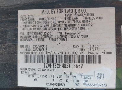 Lot #2992831450 2008 FORD MUSTANG GT DELUXE/GT PREMIUM