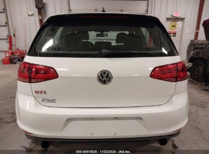 Lot #3045359956 2017 VOLKSWAGEN GOLF GTI SE 4-DOOR