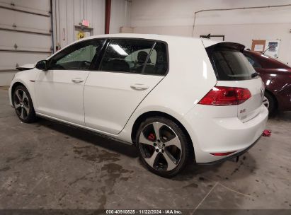 Lot #3045359956 2017 VOLKSWAGEN GOLF GTI SE 4-DOOR