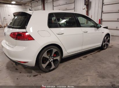 Lot #3045359956 2017 VOLKSWAGEN GOLF GTI SE 4-DOOR