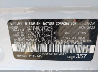 Lot #3056068825 2024 MITSUBISHI OUTLANDER SPORT