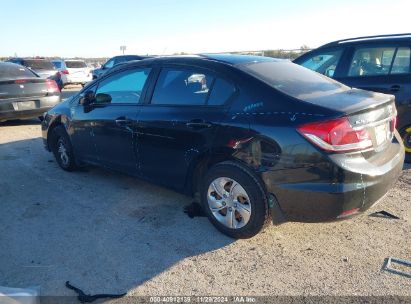 Lot #3035707833 2014 HONDA CIVIC LX