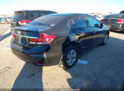 Lot #3035707833 2014 HONDA CIVIC LX