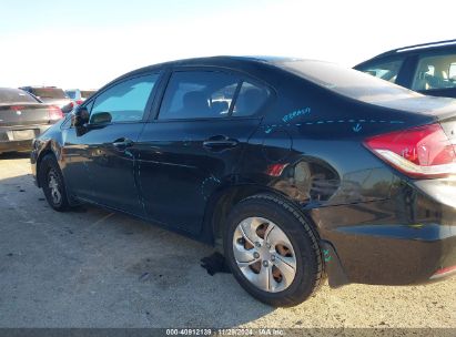 Lot #3035707833 2014 HONDA CIVIC LX