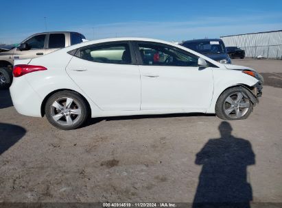 Lot #3035082315 2013 HYUNDAI ELANTRA GLS