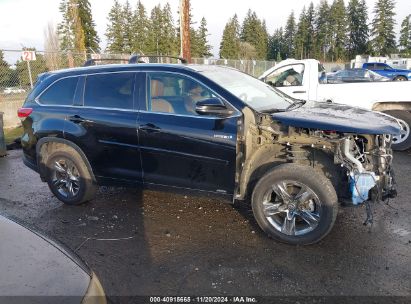 Lot #3035093861 2019 TOYOTA HIGHLANDER HYBRID LIMITED PLATINUM