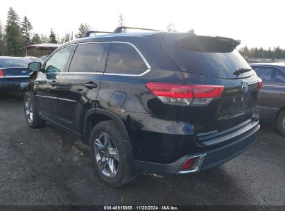 Lot #3035093861 2019 TOYOTA HIGHLANDER HYBRID LIMITED PLATINUM