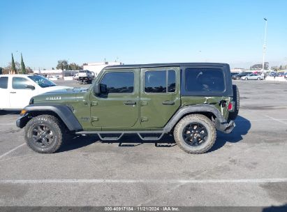 Lot #3051073850 2022 JEEP WRANGLER UNLIMITED WILLYS 4X4