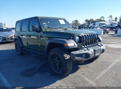 Lot #3051073850 2022 JEEP WRANGLER UNLIMITED WILLYS 4X4