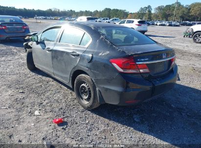 Lot #3052074327 2015 HONDA CIVIC LX