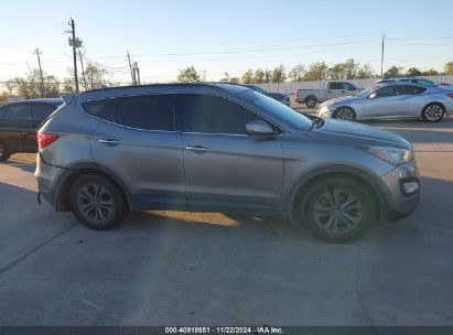 Lot #3051078819 2014 HYUNDAI SANTA FE SPORT 2.4L