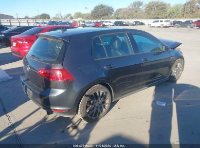 Lot #3045360186 2016 VOLKSWAGEN GOLF GTI SE 4-DOOR