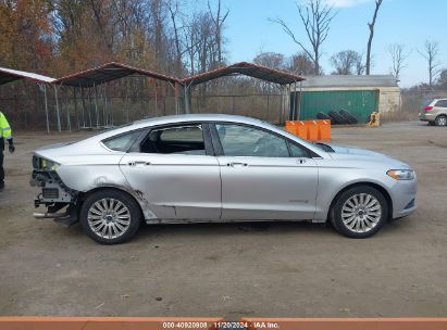 Lot #3037541502 2016 FORD FUSION HYBRID SE