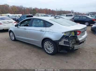 Lot #3037541502 2016 FORD FUSION HYBRID SE