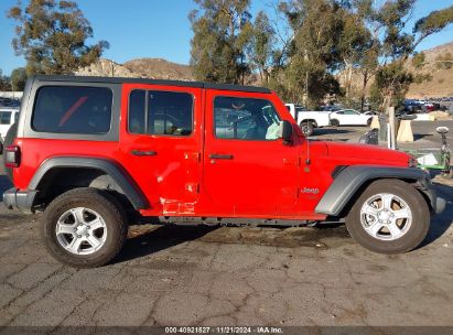 Lot #3056062855 2019 JEEP WRANGLER UNLIMITED SPORT S 4X4