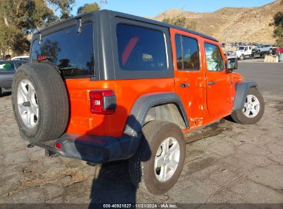 Lot #3056062855 2019 JEEP WRANGLER UNLIMITED SPORT S 4X4