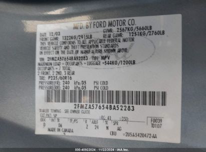 Lot #3034472532 2004 FORD FREESTAR SES