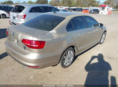 Lot #2995300876 2015 VOLKSWAGEN JETTA 1.8T SE