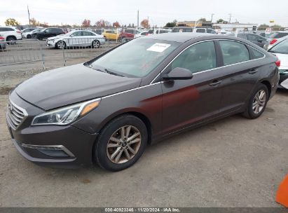 Lot #3035093969 2015 HYUNDAI SONATA SE