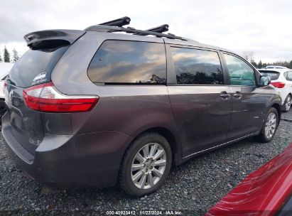 Lot #3054262413 2015 TOYOTA SIENNA XLE/LIMITED